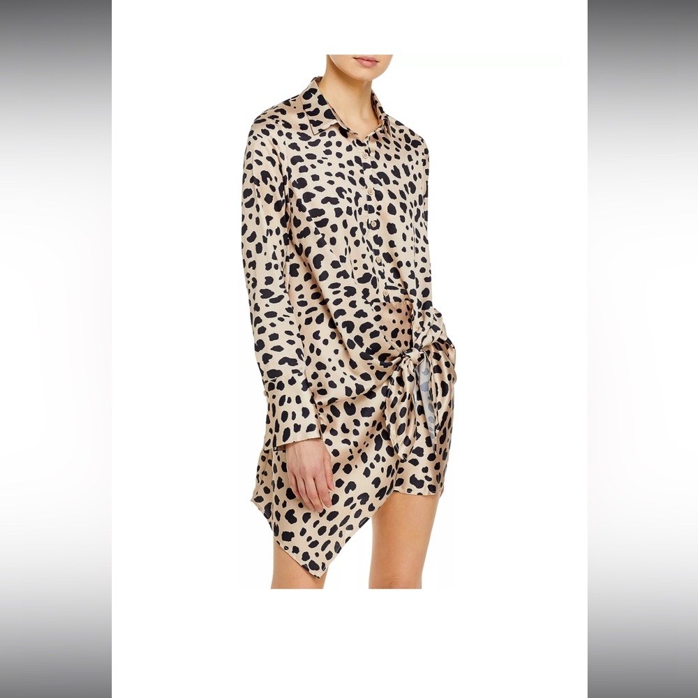 Aqua Shirt/Dress - Silk Leopard NWT - DISCONTINUED VINTAGE